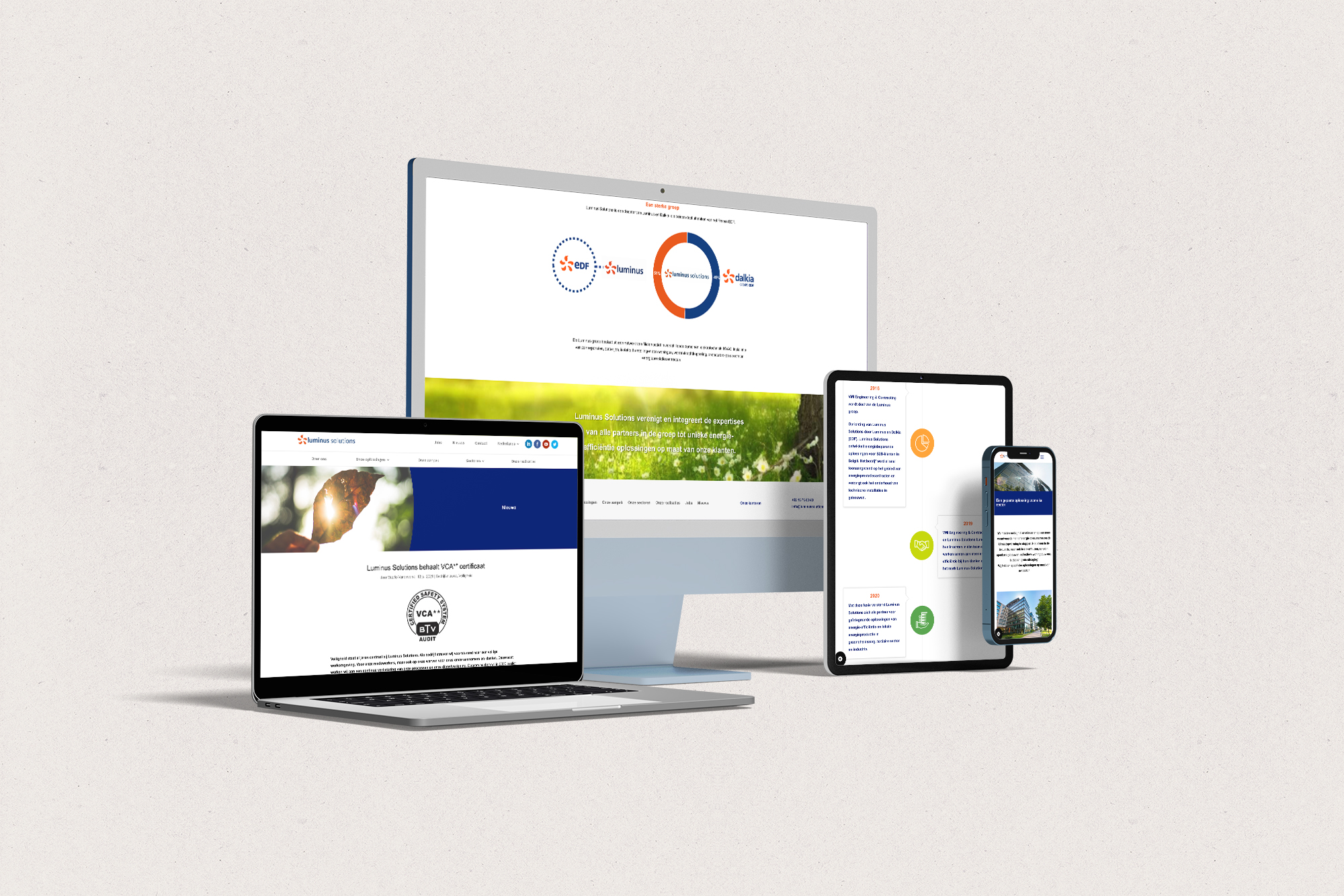 Luminus Solutions - Multi device mockup
